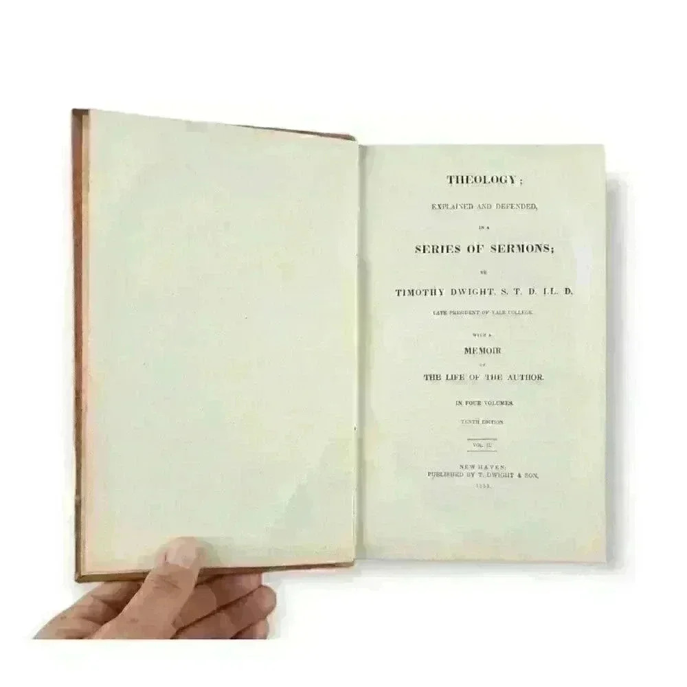 Theology Explained & Defended Vols 2, 3 & 4 by Timothy Dwight Leather, 1839 Yale - Picture 3 of 12